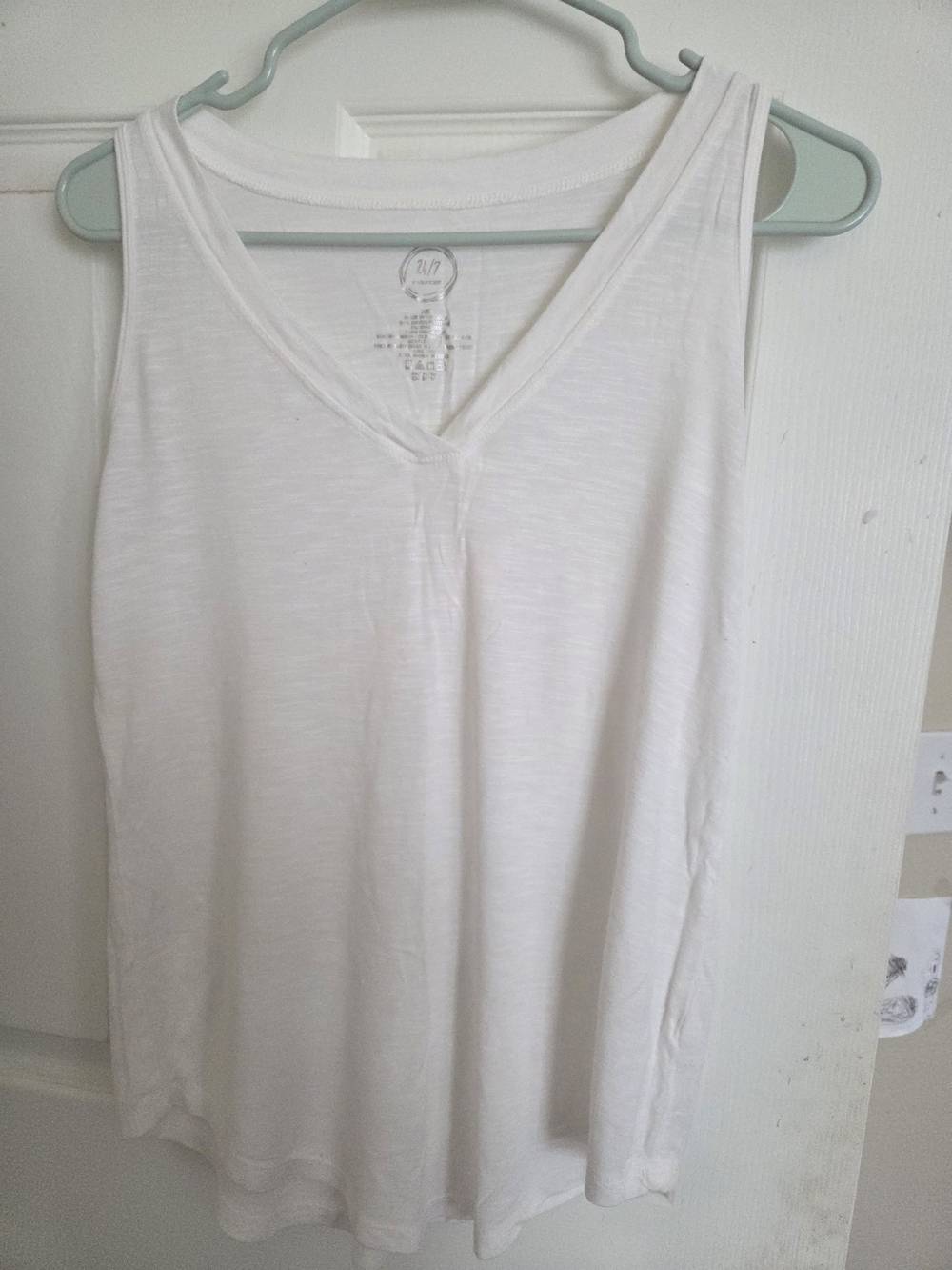Maurices White V-Neck Tank Top